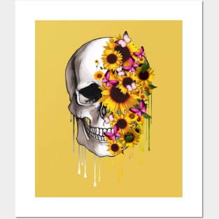 Floral Skull 19 Posters and Art